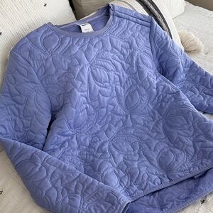 Nike Women’s Quilted Blue Sweatshirt M